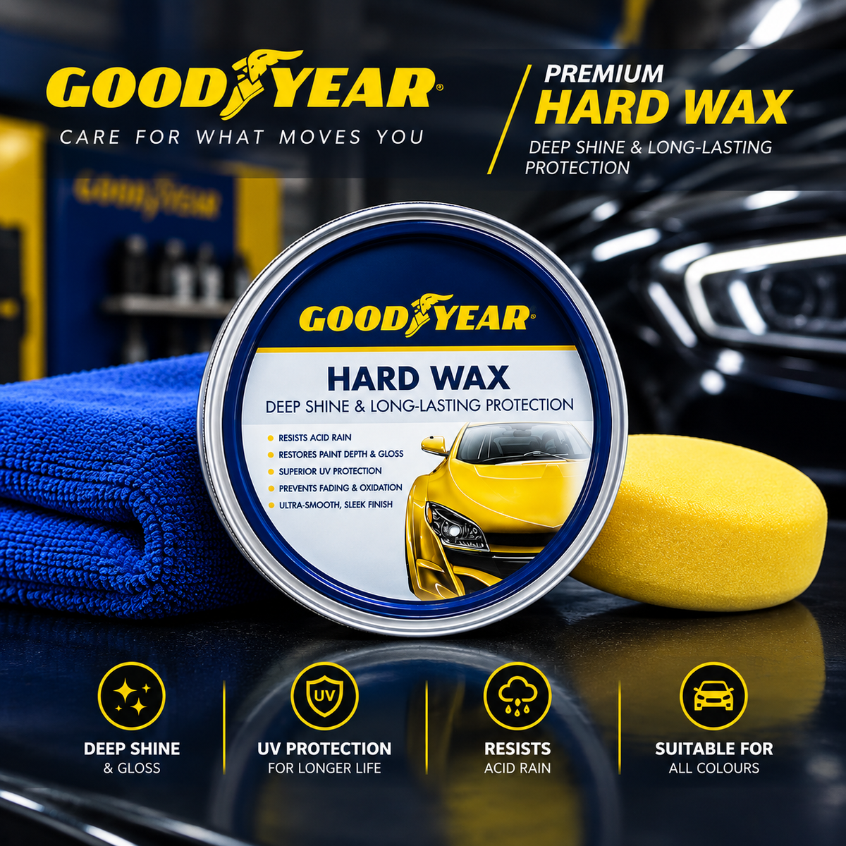 Goodyear® Hard Wax — Deep Shine & Long-Lasting Protection