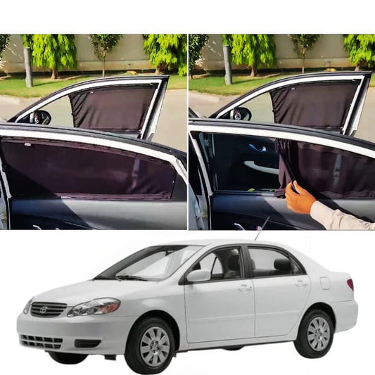Toyota Corolla Custom Fit Railing Curtains 2001/2008-Sun Shade - Parda-4pcs