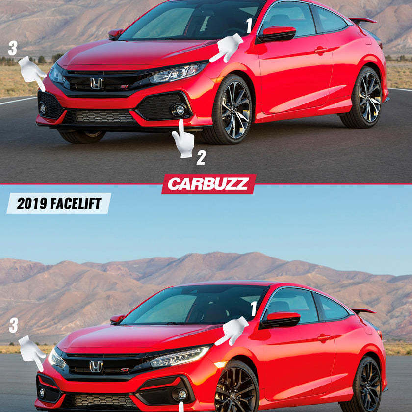 Honda Front Bumper SI Style Pre-Facelift Into Facelift 2017-2021