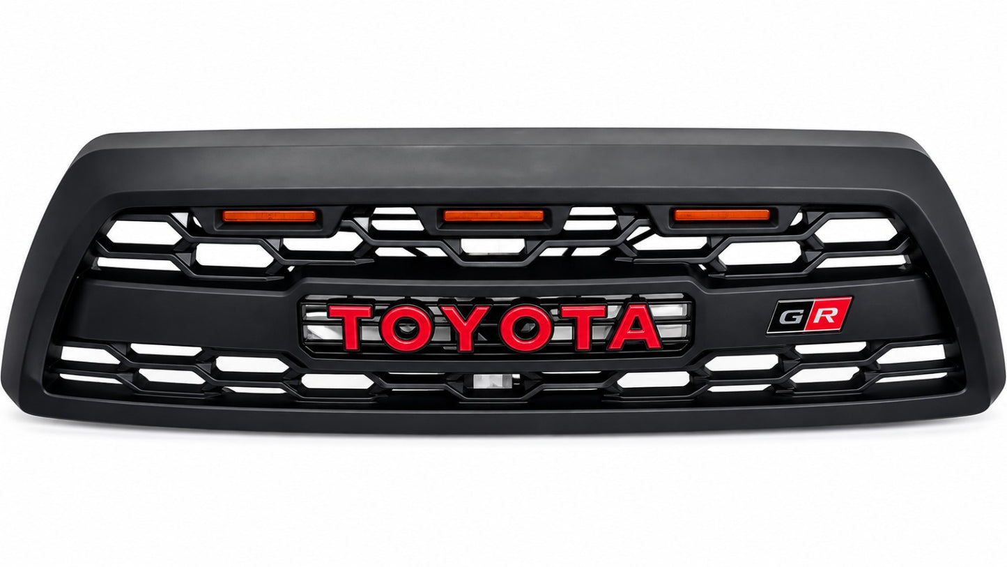 Toyota Front Bumper Grill For Hilux Surf Grill With 4-Runner Racing Led Lights
