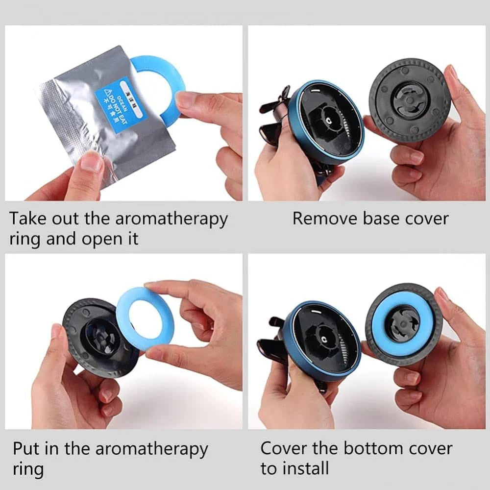 Aircraft Shaped Solar Powered Rotating Fan With Air Freshener Refill (Mix Color)