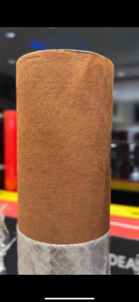 Alcantara Style Self Adhesive Suede Premium Soft Fabric Wrap 5-sqft Brown CAR CARE