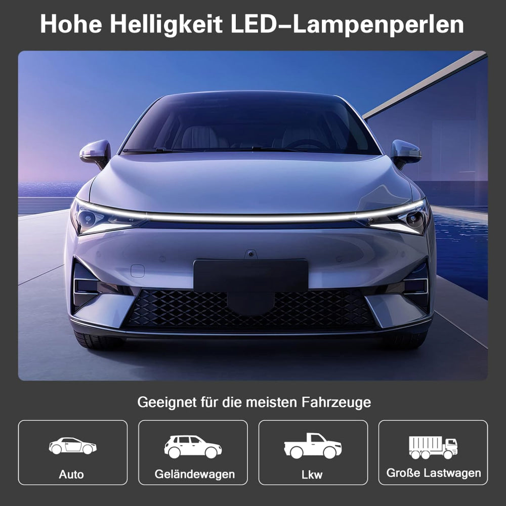 Dynamic Scan Start Hoodbeam Flexible Car Hood Led Strip Light 120Cm