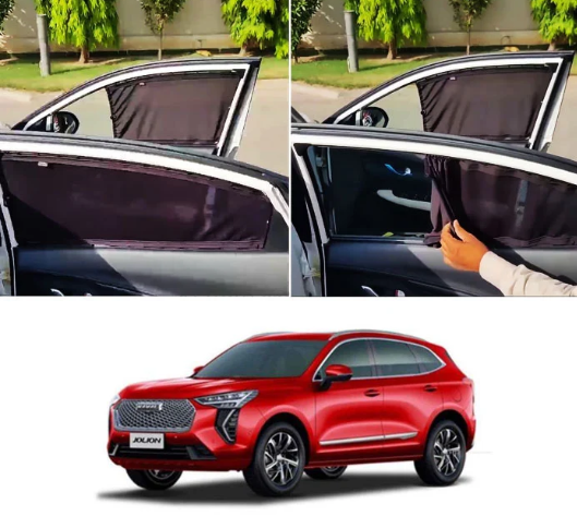 Haval Jolion Custom Fit Railing Curtains Sun Shade - Parda-4pcs