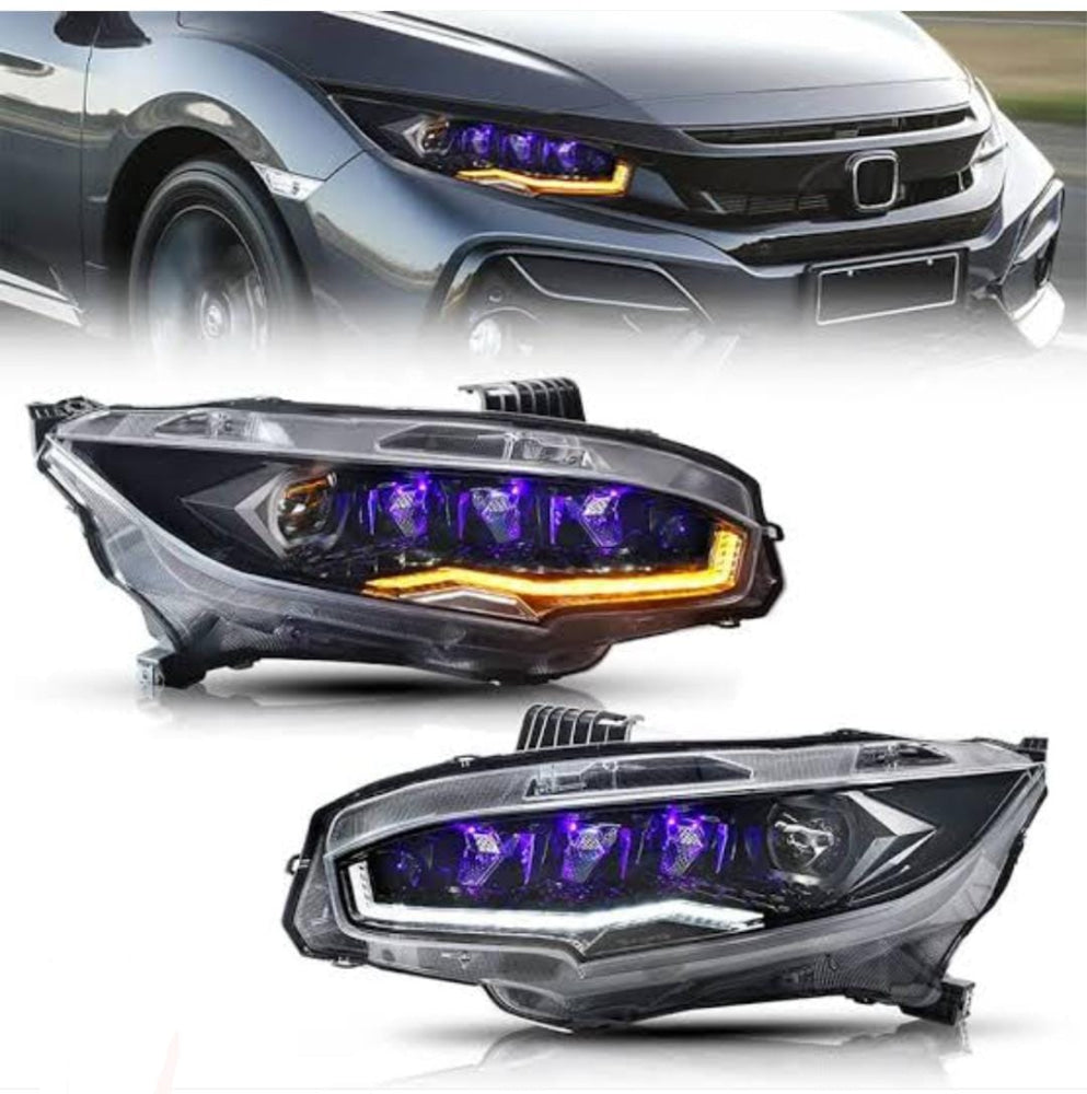 Honda Civic Diamond Style Headlights 2017-2021