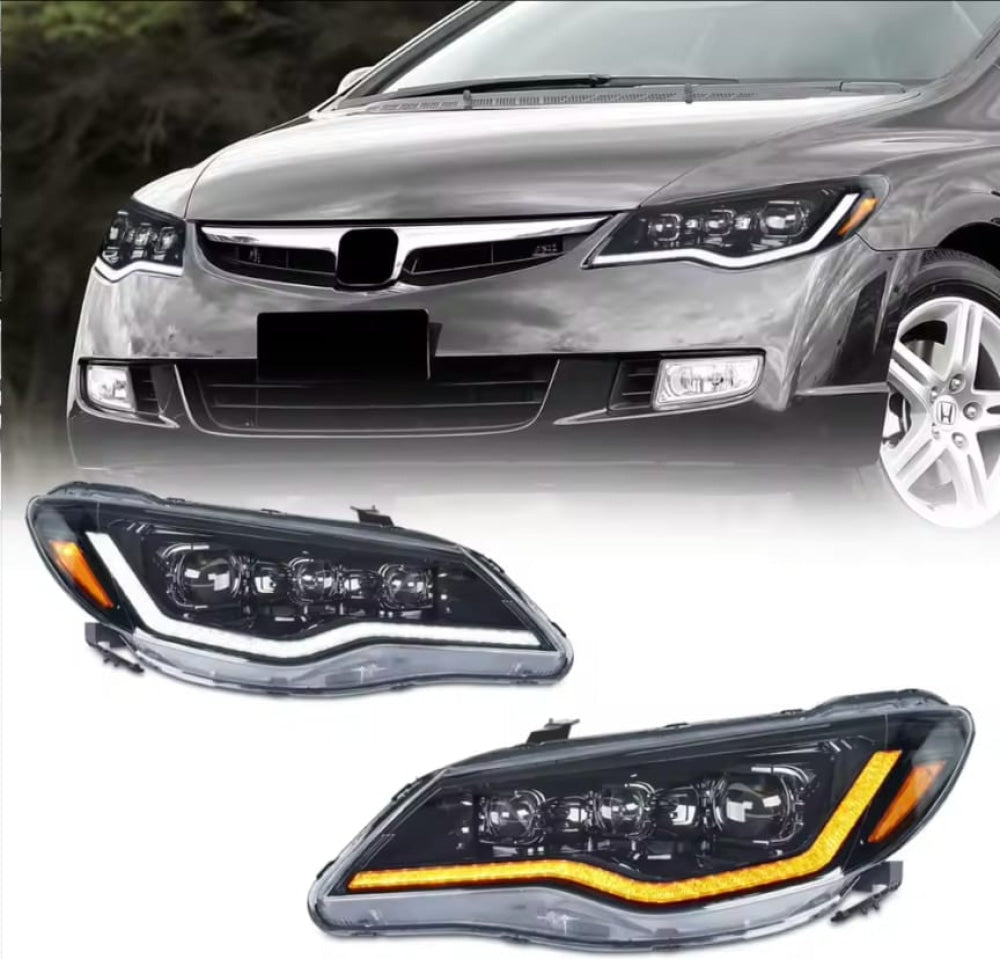 Honda Civic Reborn FD2 Audi Style Led Headlight 2008-2013