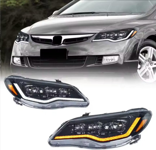 Honda Civic Reborn FD2 Audi Style Led Headlight 2008-2013