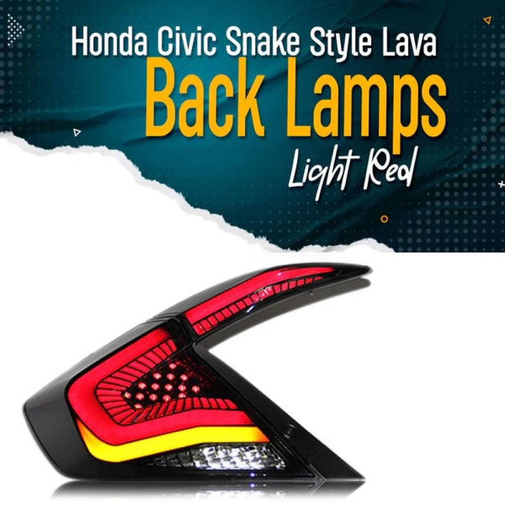 Honda Civic Tail Lamps Snake Style 2016-2021