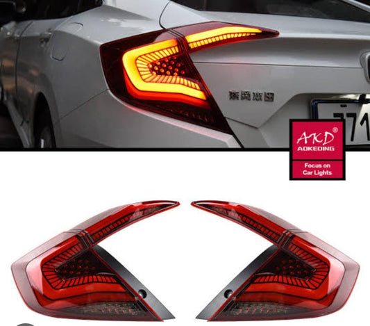 Honda Civic Tail Lamps Snake Style 2016-2021