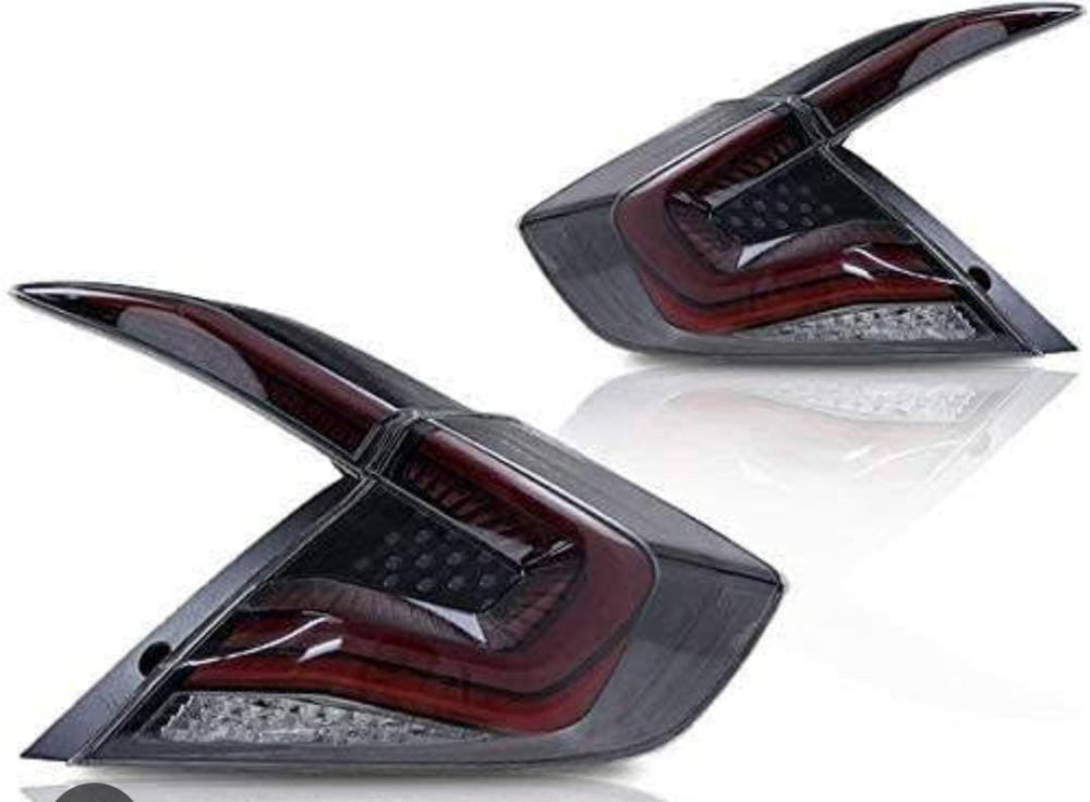 Honda Civic Tail Lamps Snake Style 2016-2021 Smoke