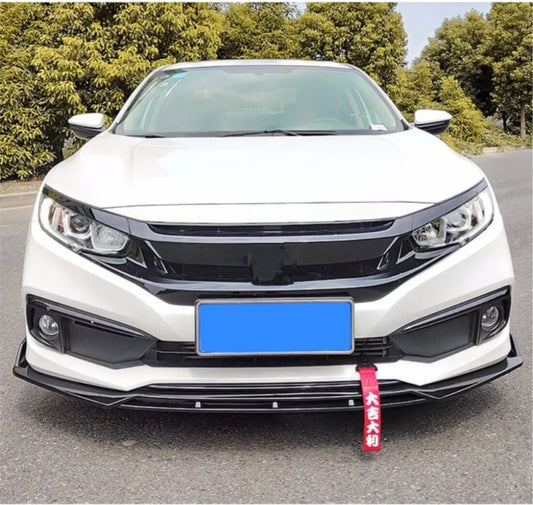 Honda Civic X Front & Side Bumper Splitter Oem Fitting 2016-2021