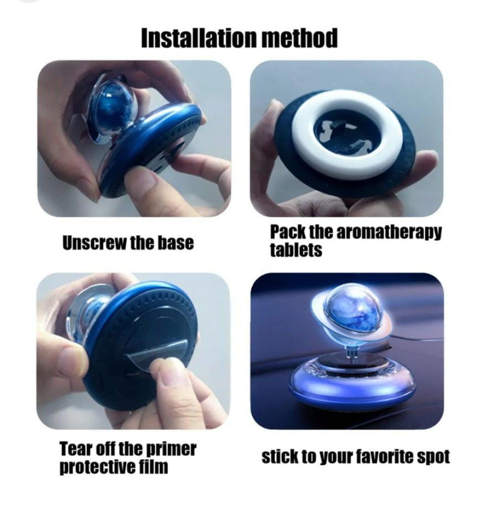 Rotating Solar Planet With Air Freshener Refill