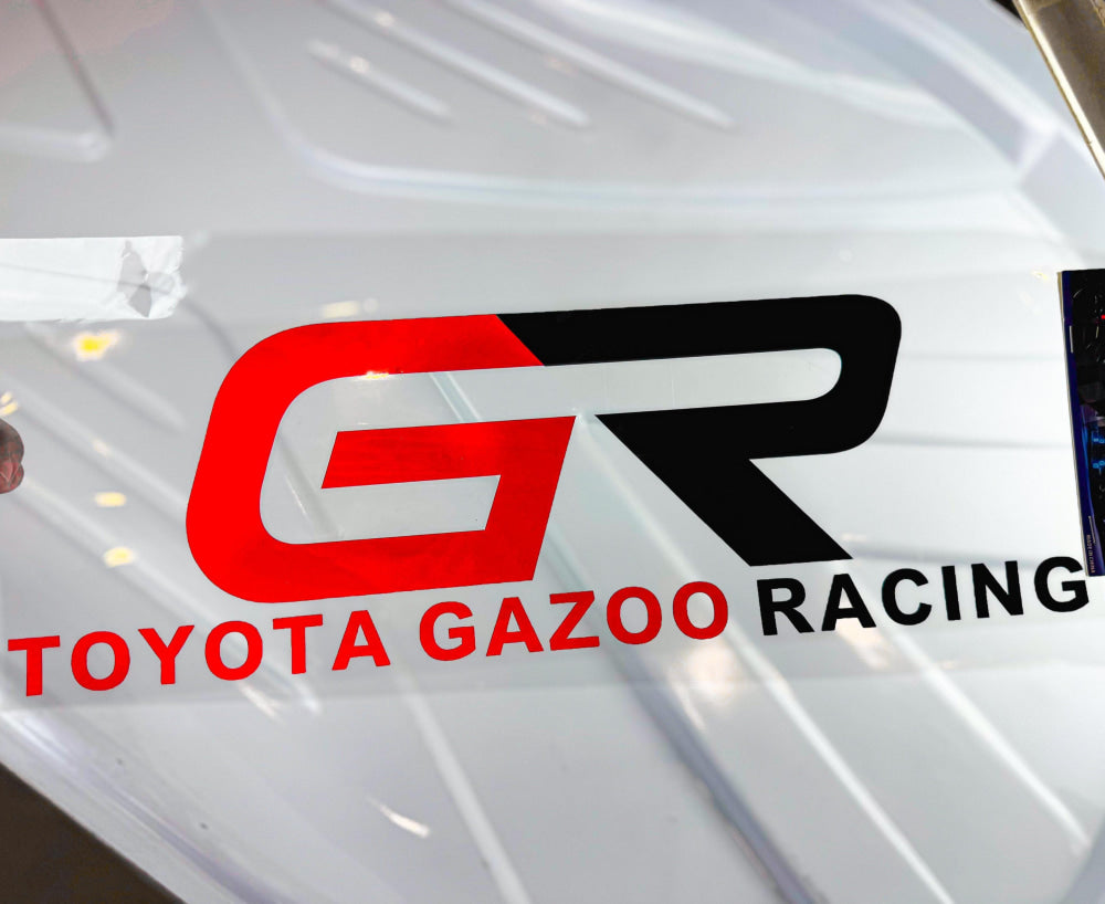 Toyota Gazoo Racing GR Sport Turbo Car 3D Logo Decorative Vinyl Stickers v3