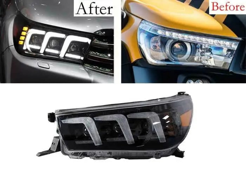 Toyota Hilux Revo Led 3Eye Style Headlights 2015-2020