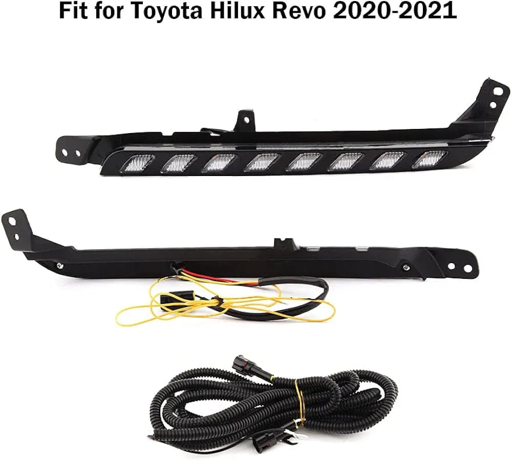 Toyota Hilux Revo Rocco Dynamic Yellow Turn Signal Led Drl 2020-2022
