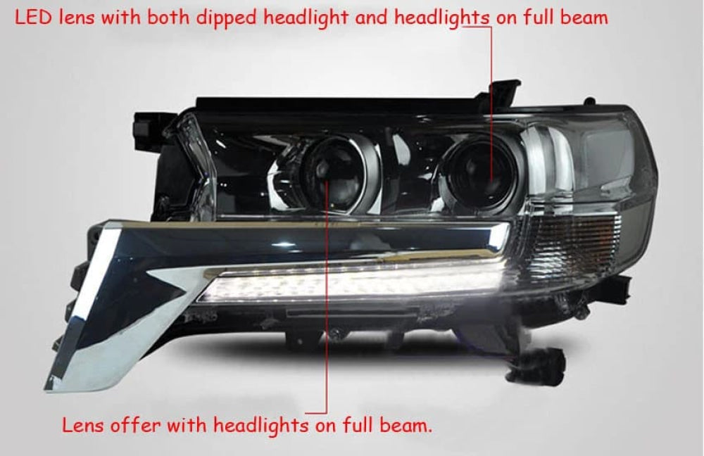 Toyota Land Cruiser V8 LC200 Headlamps OEM Style 2018