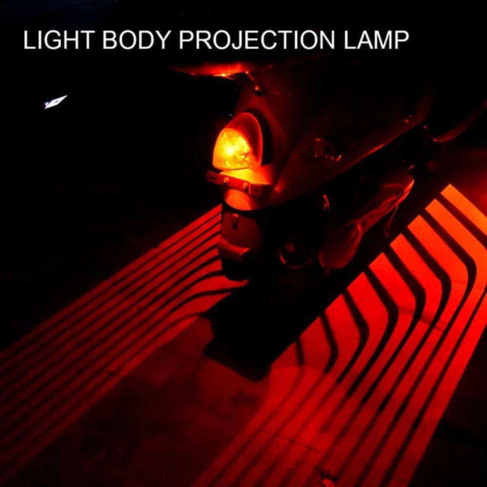 Universal Led Wing Light For Bike 2Pcs Wave Single Color (Red)
