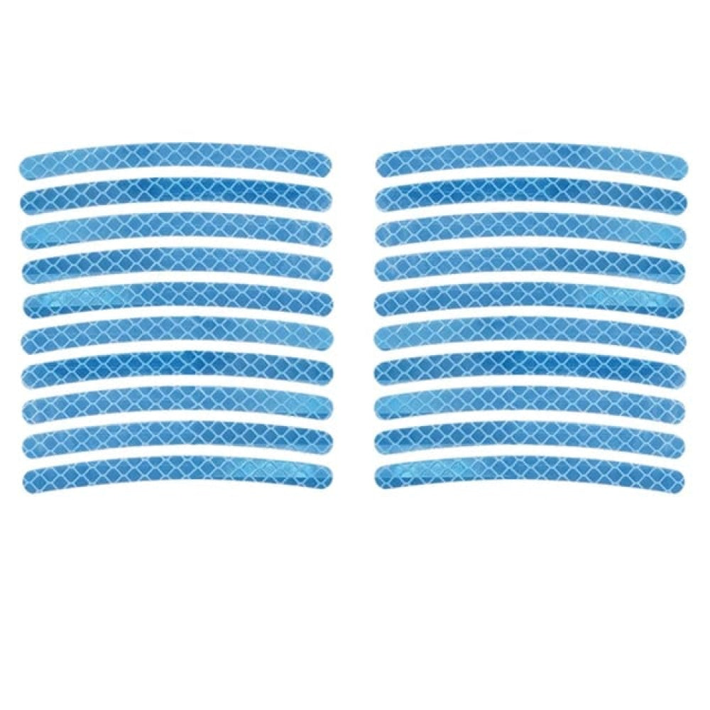 Wheel Decoration Reflector Stickers 20Pcs Blue