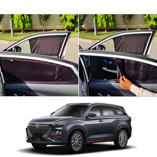 Changan Oshan X7 Custom Fit Railing Curtains Sun Shade - Parda-4pcs.