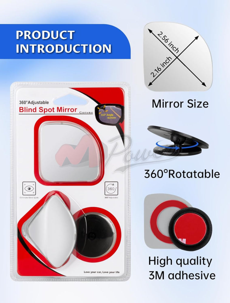 360 Adjustable Blind Spot Mirror 2Pcs/Set