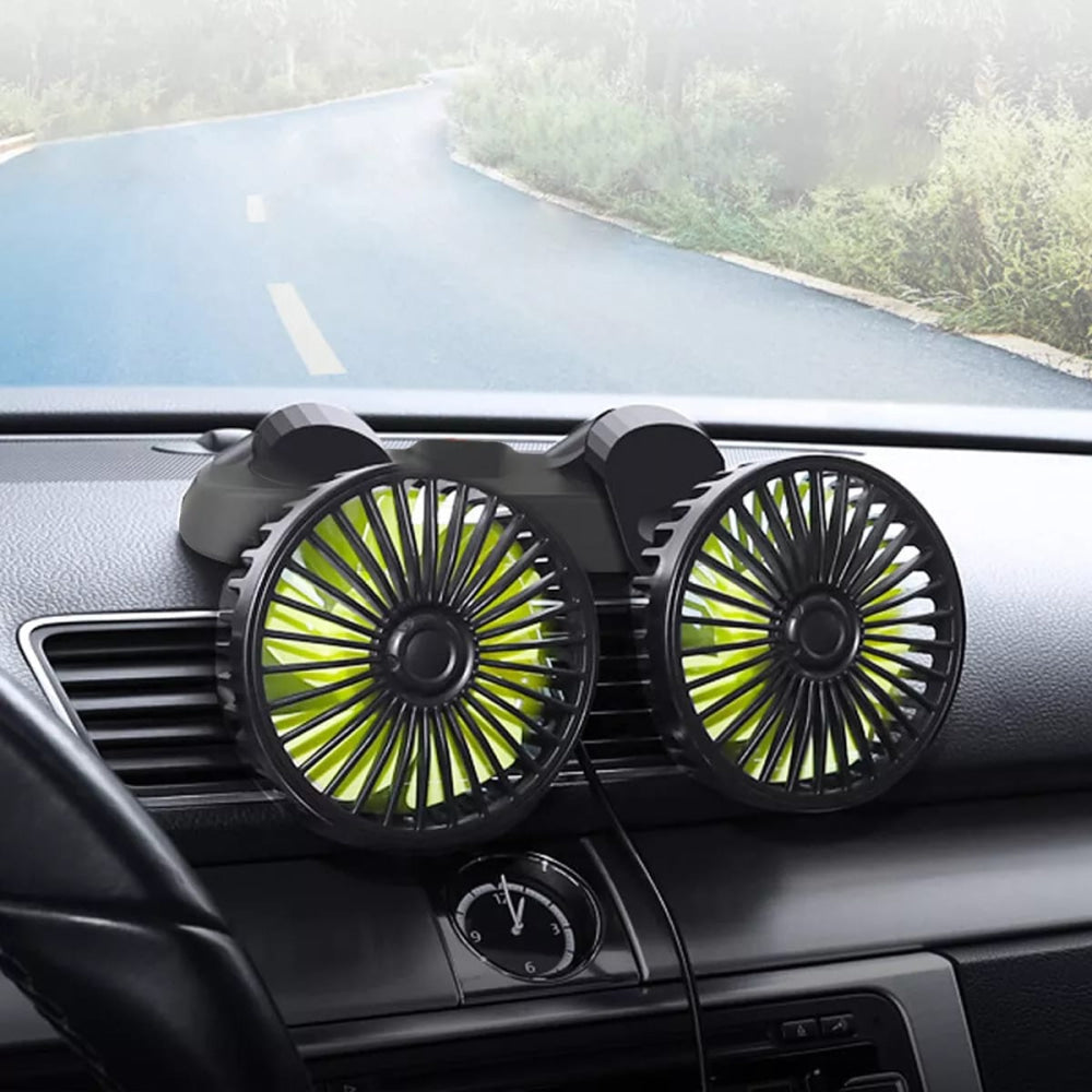 360 Rotatable Car Portable Fan 12V