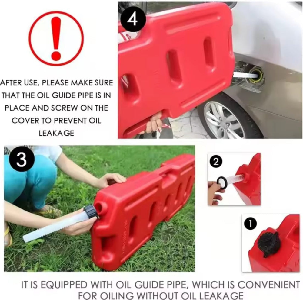 4X4 Long Haul Plastic Jerry Can & Recovery Board Fuel Holder 20-Liter