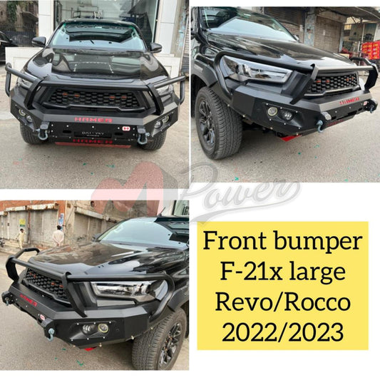 4X4 Toyota Hilux Revo/Rocco Front Bumper Hamer Style F21-F 2022