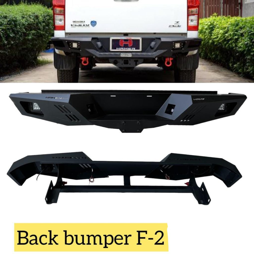 4X4 Toyota Hilux Revo Vigo Back Bumper Hamer Style F2 2005 2013 2018 2022