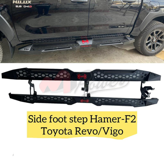 4X4 Toyota Hilux Revo Vigo Side Step Hamer Style V-2