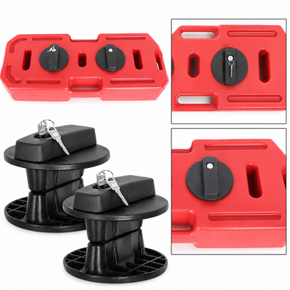 4X4 Long Haul Plastic Jerry Can &amp; Recovery Board Fuel Holder 20/30-Liter