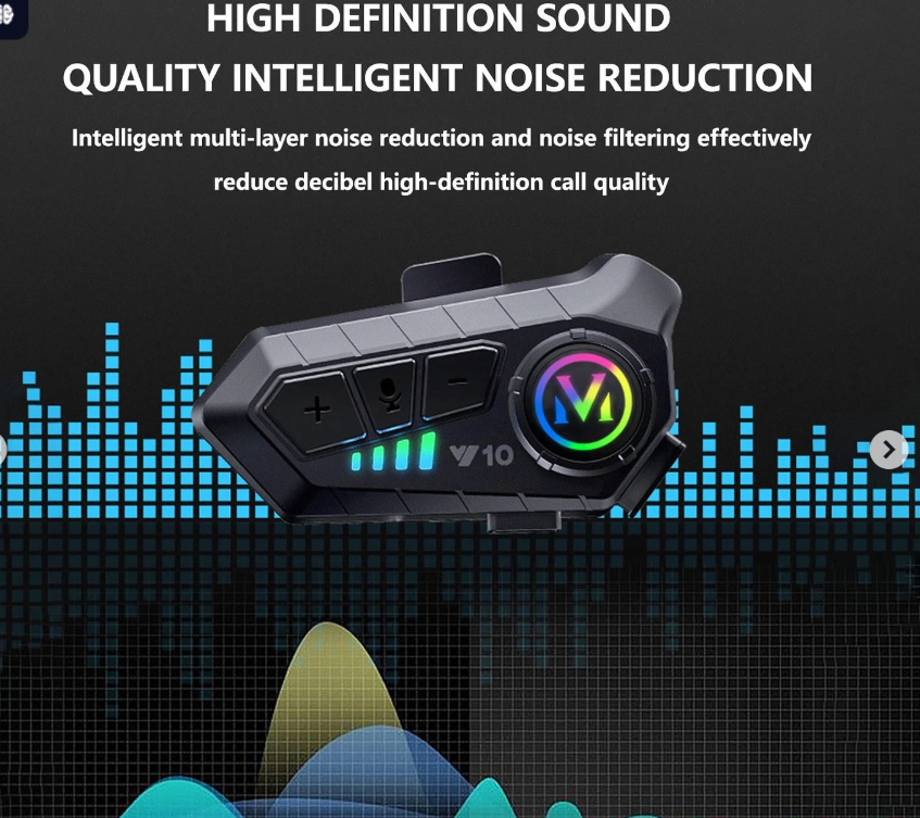 V10 Helmet Bluetooth Device