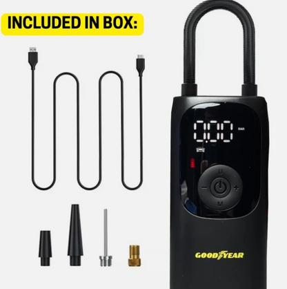 Goodyear Heavy Duty Digital Tire Inflator & Power Bank | Cordless