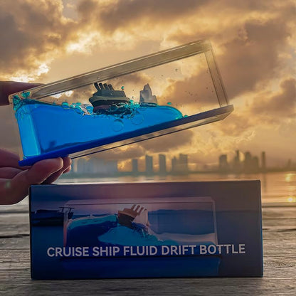 Unique Liquid Wave Fluid Drift Bottle Decorative Showpiece For Car Dashboard ,Desk, Paper weight