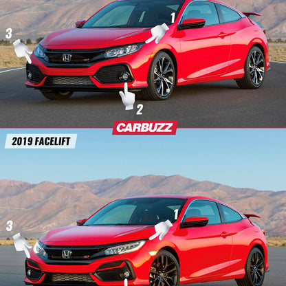 Honda Front Bumper SI Style Pre-Facelift Into Facelift 2017-2021