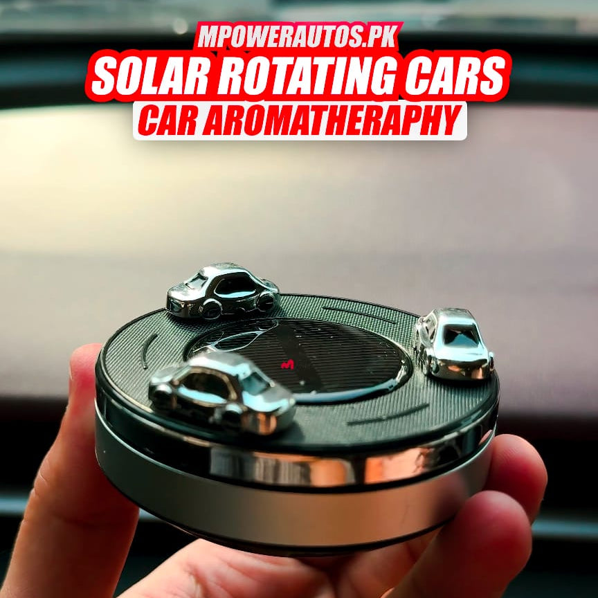 Solar Rotating Car Aroma With Air Freshener with Refill