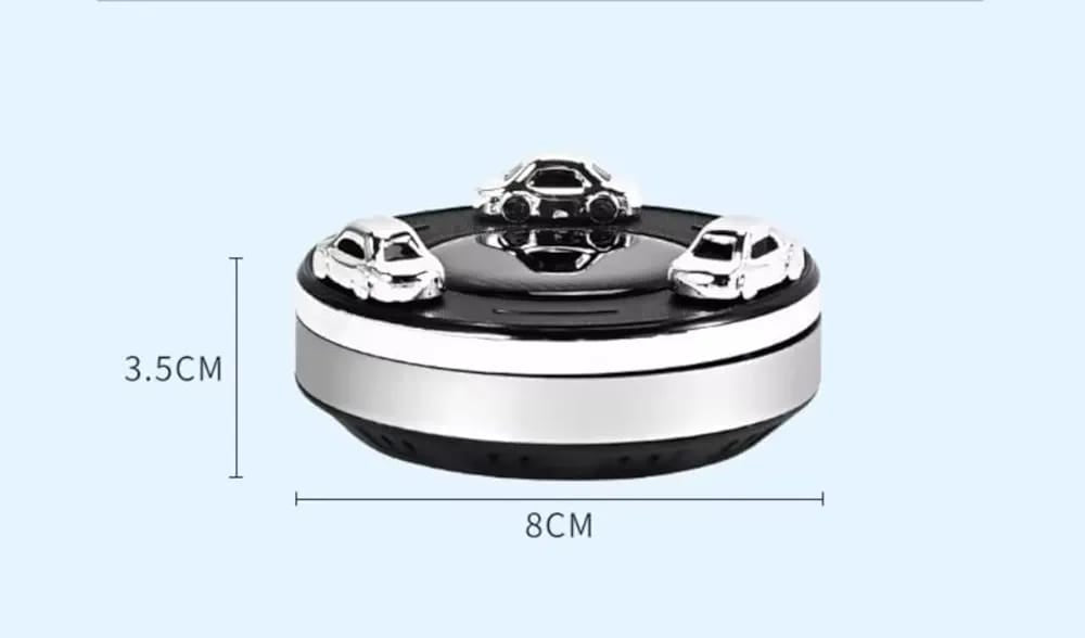Solar Rotating Car Aroma With Air Freshener with Refill