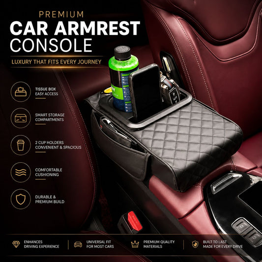 Premium Car Cup Holder Armrest Console