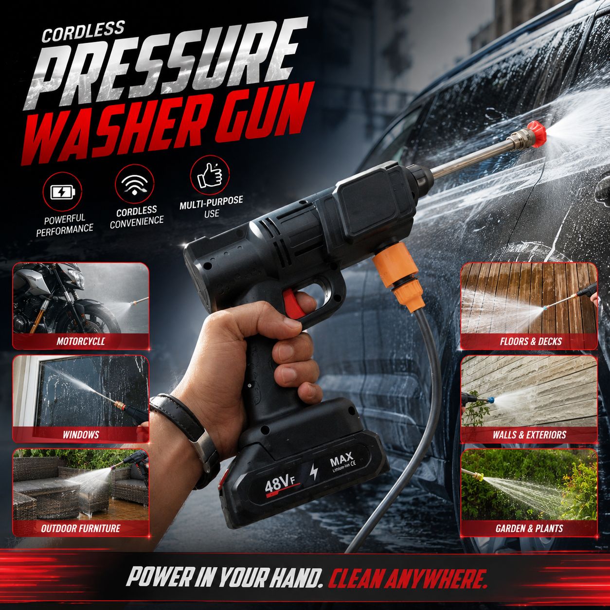 High Quality Professional Cordless Pressure Washer
