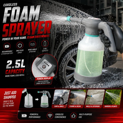 Rechargeable Cordless Foam Sprayer 2.5L