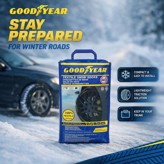 Goodyear Snow Socks – Textile Snow Chains (Set of 2)