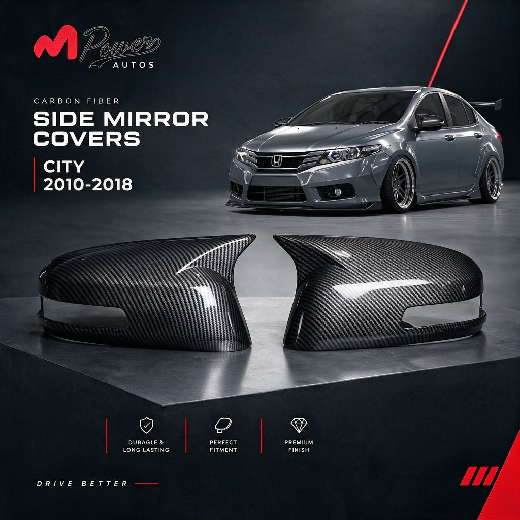 Batman Style Side Mirror Covers For City 2010-2018