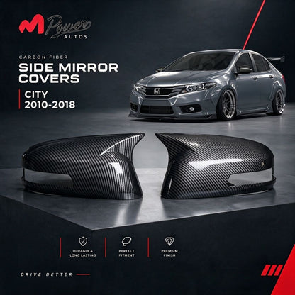 Batman Style Side Mirror Covers For City 2010-2018