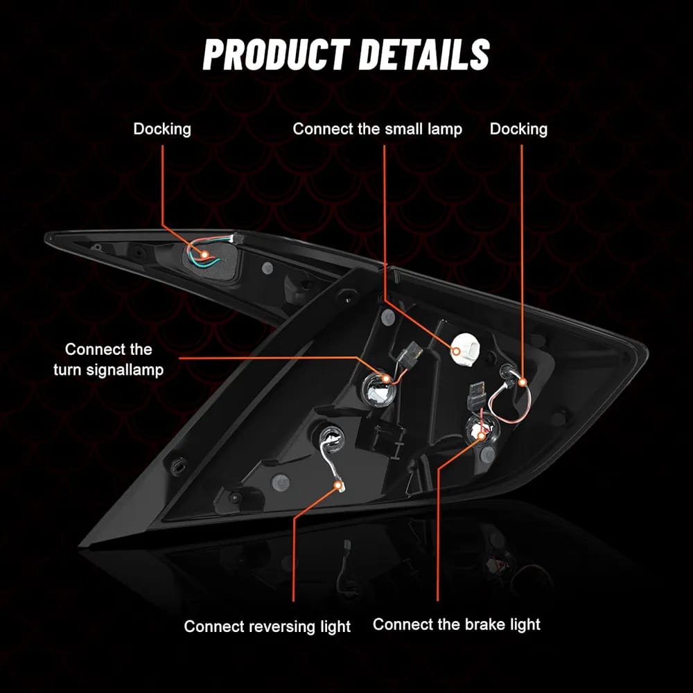 Honda Civic Dragon style Led Tail Lamps 2017