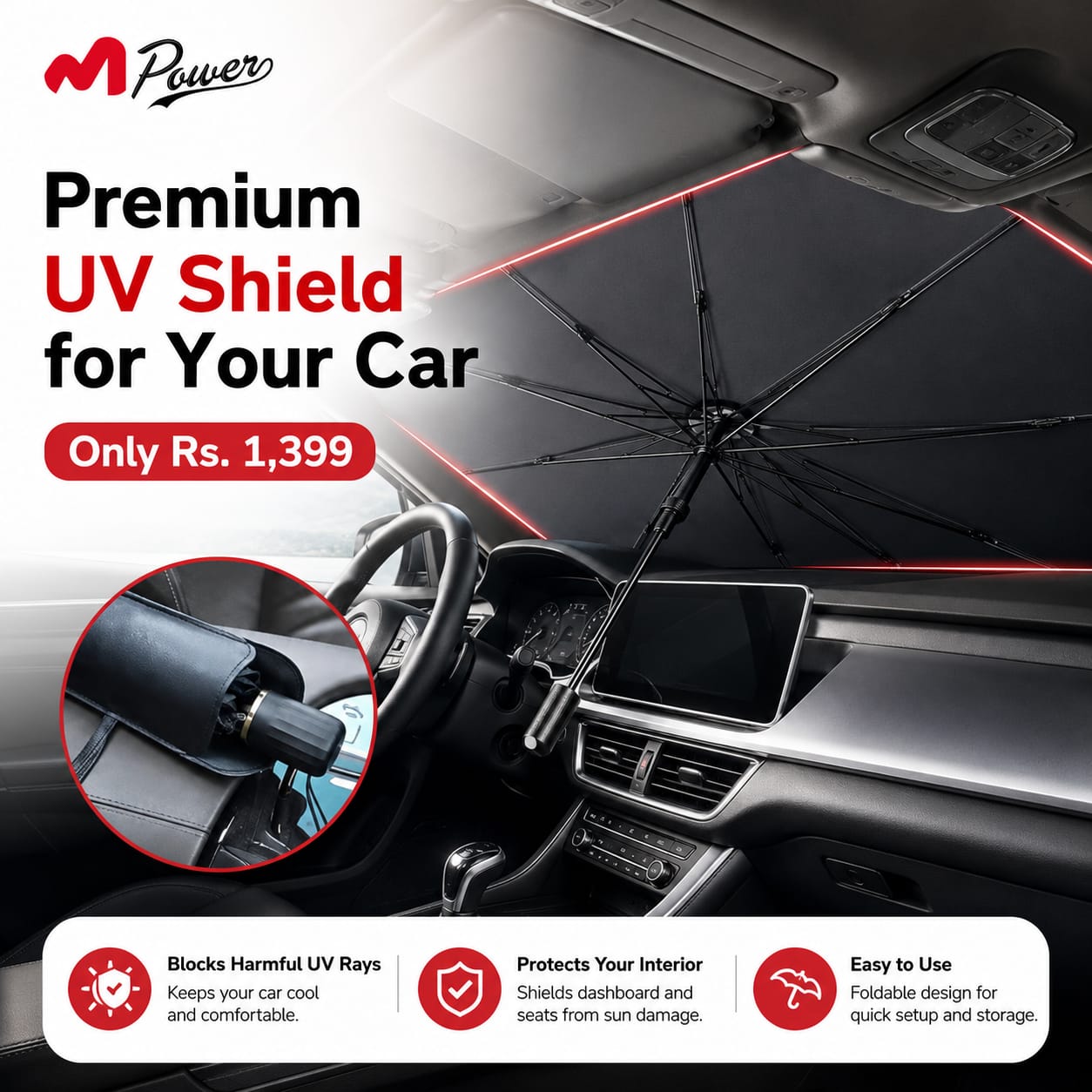 Universal UV umbrella to Protect your car 