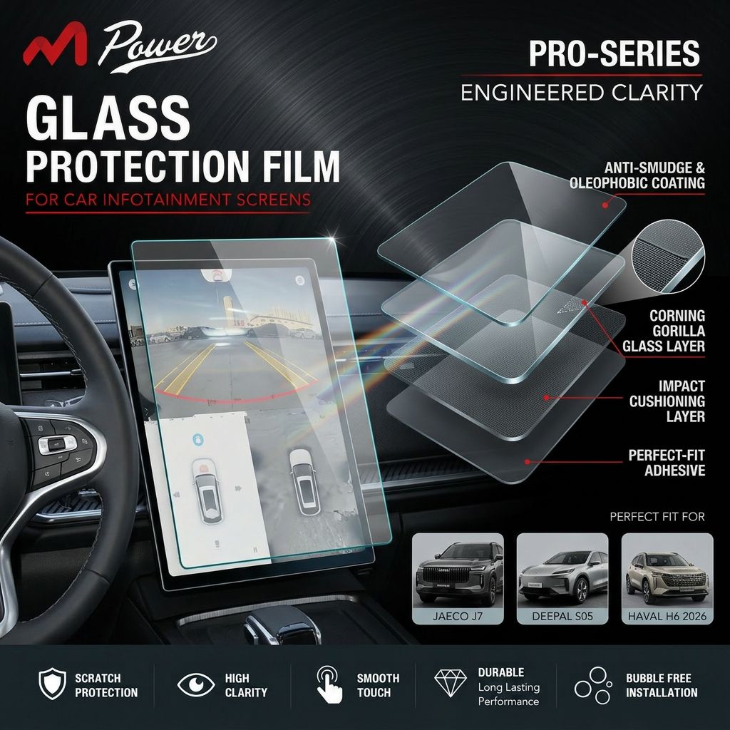 Tempered Glass Protector For Haval- H6 & Jaecco - J7 and Deepal -S05