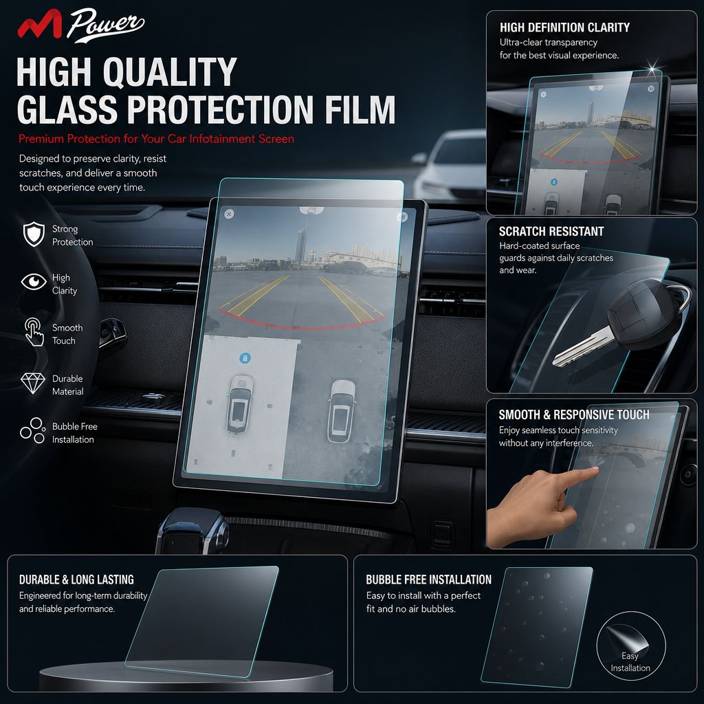 Tempered Glass Protector For Haval- H6 & Jaecco - J7 and Deepal -S05
