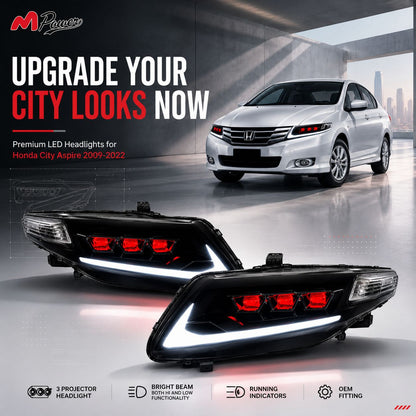 Honda City Aspire Nike Devil Eye Headlights 2009-2022