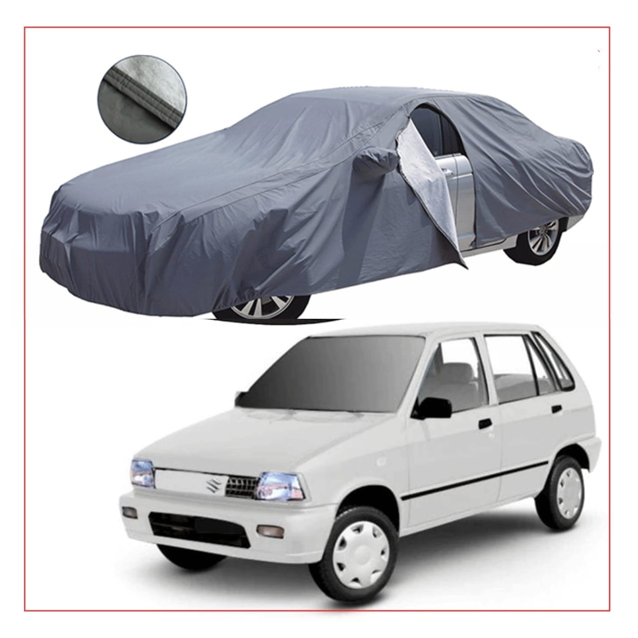 Suzuki Mehran High Quality Pvc Cotton Top Cover