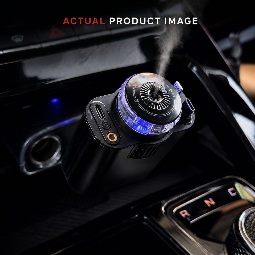 5in1 Starlight Retractable Car Charger with Car Aromatherapy