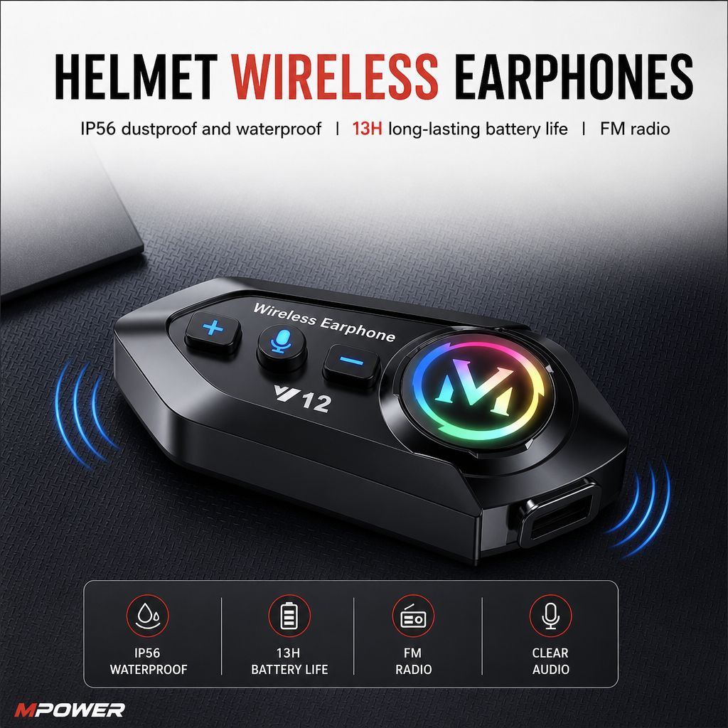 Motorcycle Bluetooth Helmet Device